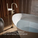 KOHLER K-T77984-9 Components Floor-mount bath filler trim with industrial handles and handshower, vibrant brushed bronze...