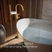 KOHLER K-T77984-9 Components Floor-mount bath filler trim with industrial handles and handshower, vibrant brushed moderne...
