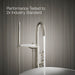 KOHLER K-T77984-9 Components Floor-mount bath filler trim with industrial handles and handshower, vibrant brushed nickel...
