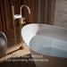 KOHLER K-T77984-9 Components Floor-mount bath filler trim with industrial handles and handshower, vibrant french gold -...