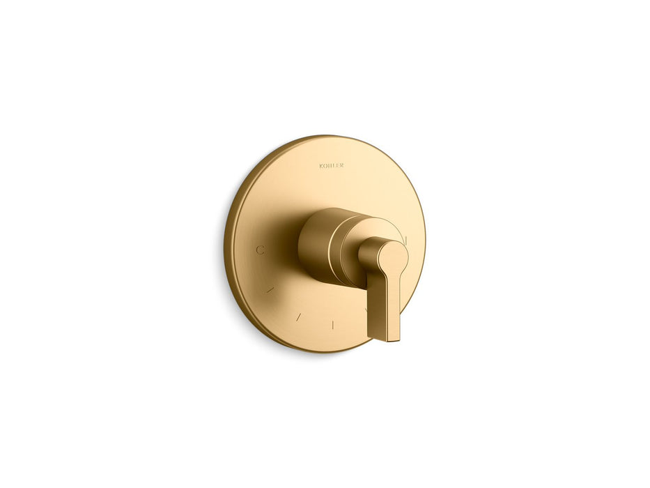 KOHLER K-T78027-4 Components MasterShower temperature control valve trim with Lever handle
