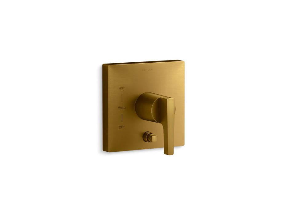 KOHLER K-T99762-4 Honesty Rite-Temp valve trim with push-button diverter
