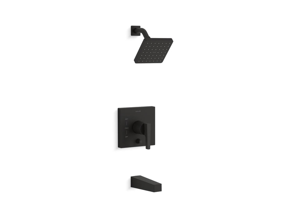KOHLER K-T99763-4 Honesty Rite-Temp bath and shower trim kit with push-button diverter, 2.5 gpm