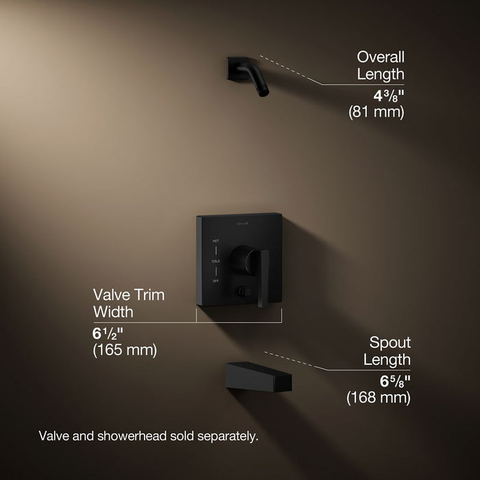 3/4 view of product with dimensions