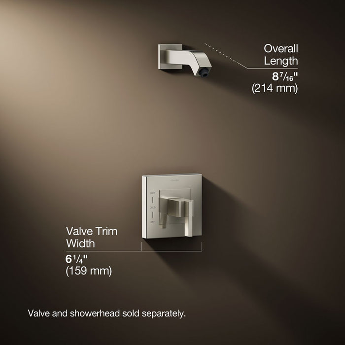 3/4 view of product with dimensions