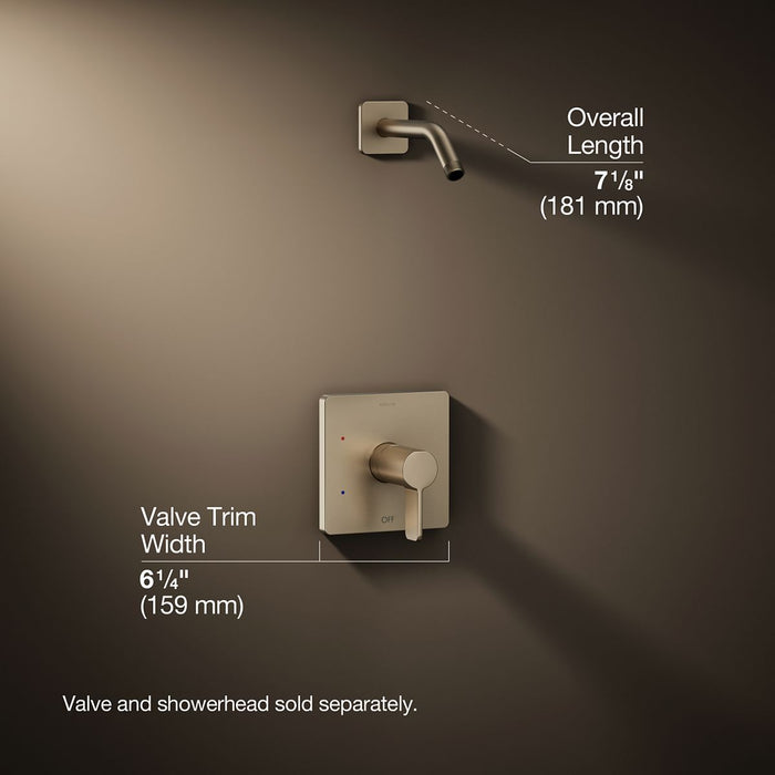 3/4 view of product with dimensions