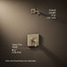 3/4 view of product with dimensions