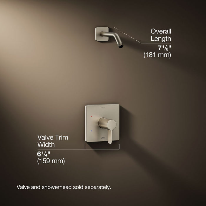 3/4 view of product with dimensions