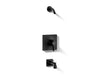 KOHLER K-TLS28127-4 Venza Rite-Temp bath and shower trim kit, without showerhead, matte black