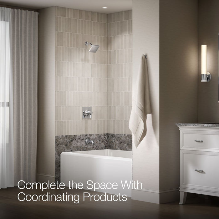 KOHLER K-TLS28127-4 Venza Rite-Temp bath and shower trim kit, without showerhead, polished chrome - view 4
