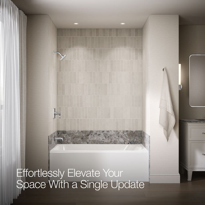 KOHLER K-TLS28127-4 Venza Rite-Temp bath and shower trim kit, without showerhead, polished chrome - view 5