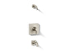 KOHLER K-TLS28127-4 Venza Rite-Temp bath and shower trim kit, without showerhead, vibrant brushed nickel