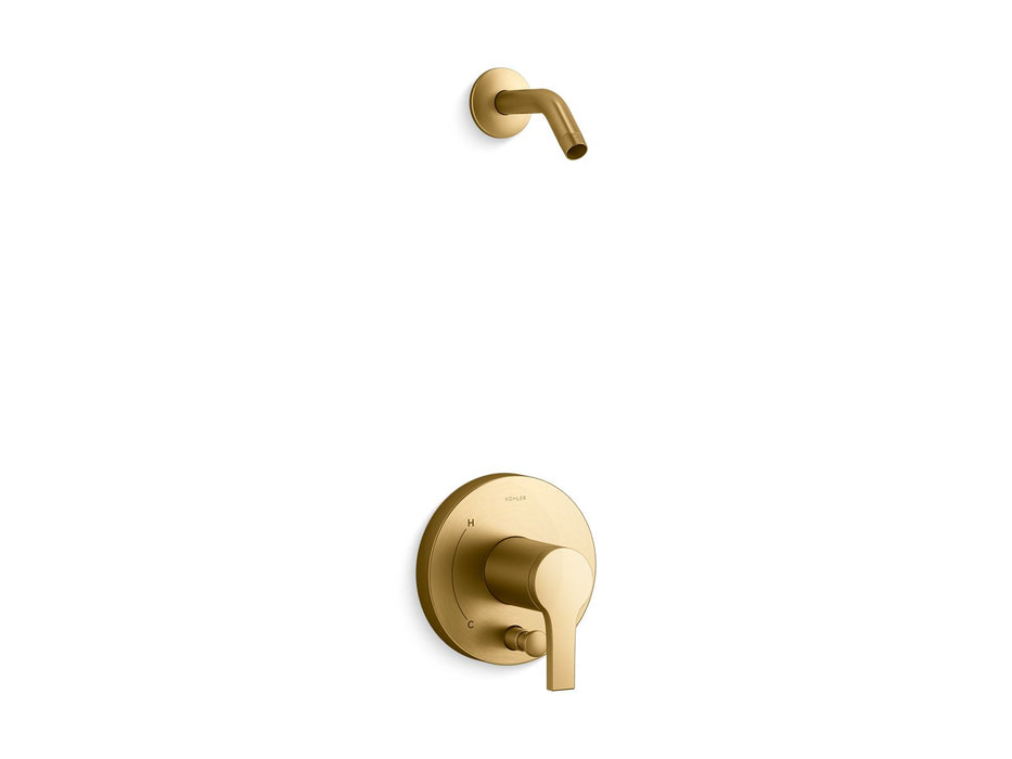 KOHLER K-TLS35326-4 Elate Rite-Temp shower trim kit with push-button diverter, without showerhead