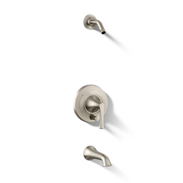 KOHLER K-TLS35944-4 Buckley Rite-Temp bath and shower trim kit with push-button diverter, without showerhead