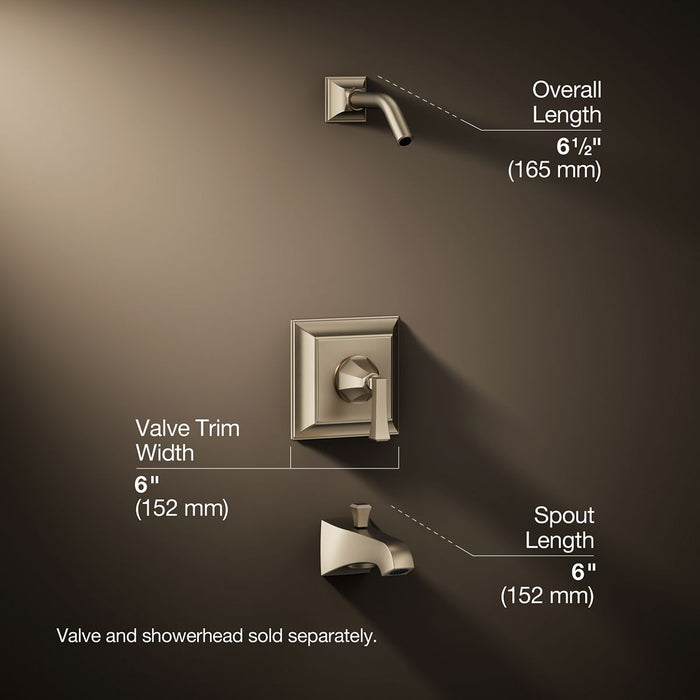3/4 view of product with dimensions