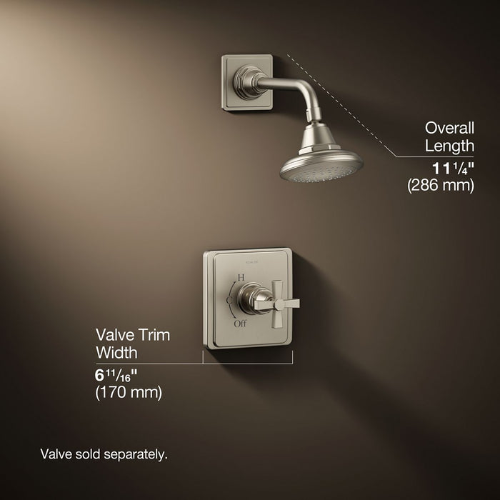 3/4 view of product with dimensions