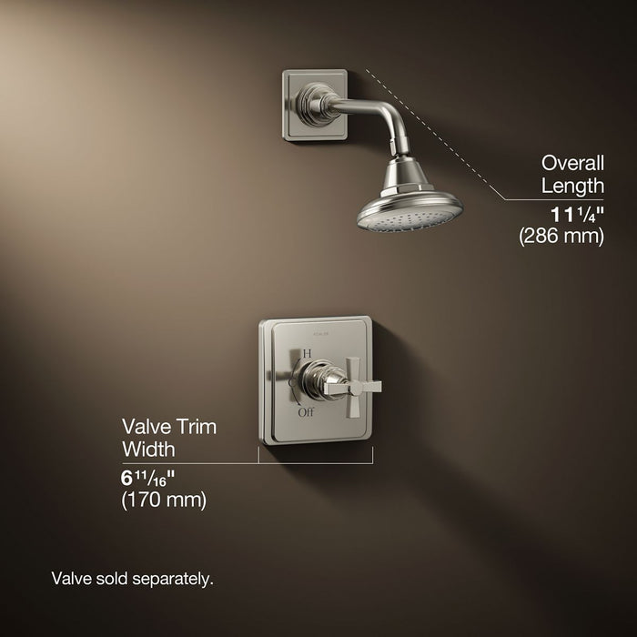 3/4 view of product with dimensions