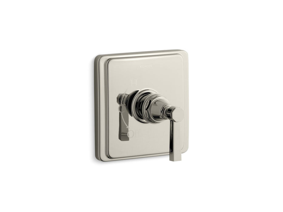 KOHLER K-TS13135-4A Pinstripe Rite-Temp valve trim with lever handle