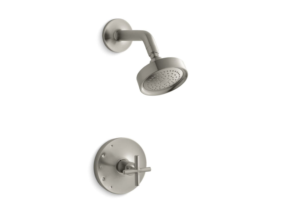 KOHLER K-TS14422-3 Purist Rite-Temp shower trim kit with cross handle, 2.5 gpm
