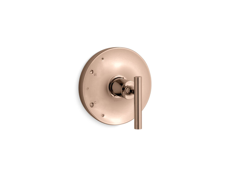 KOHLER K-TS14423-4 Purist Rite-Temp valve trim with lever handle
