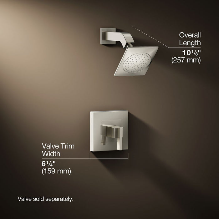 3/4 view of product with dimensions