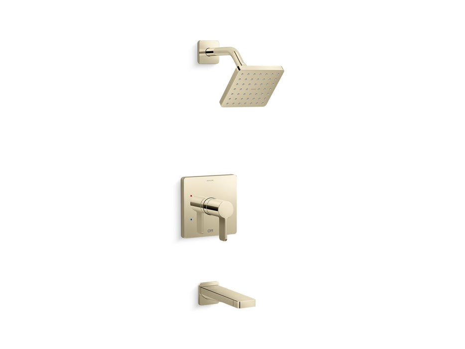 KOHLER K-TS23502-4 Parallel Rite-Temp bath and shower trim kit, 2.5 gpm