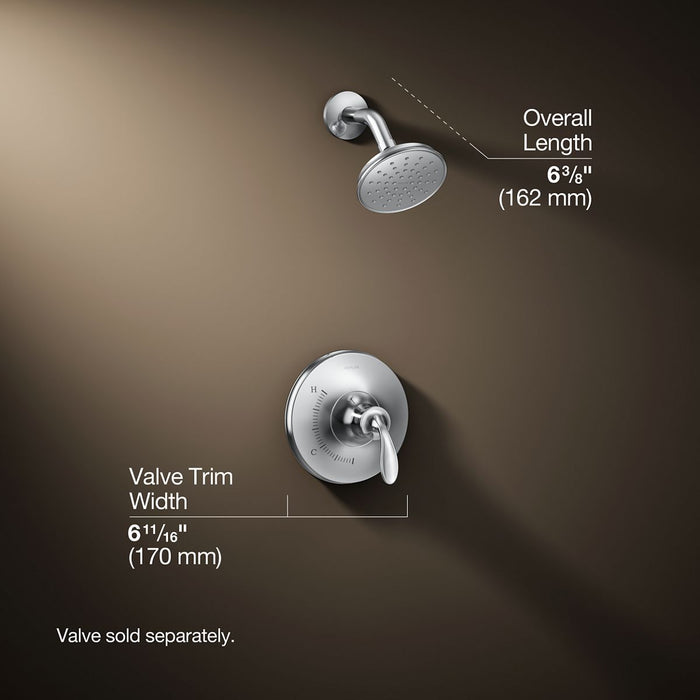 3/4 view of product with dimensions