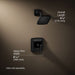 3/4 view of product with dimensions