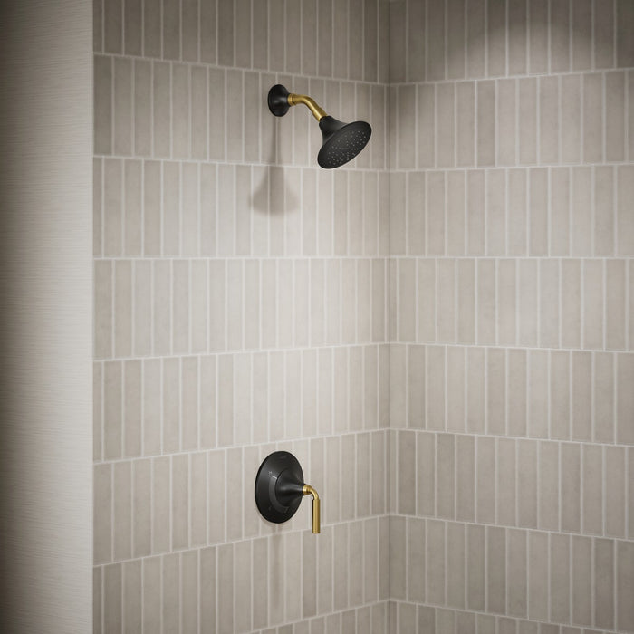 KOHLER K-TS27420-4G Tone Rite-Temp shower trim kit, 1.75 gpm, matte black with moderne brass - view 3