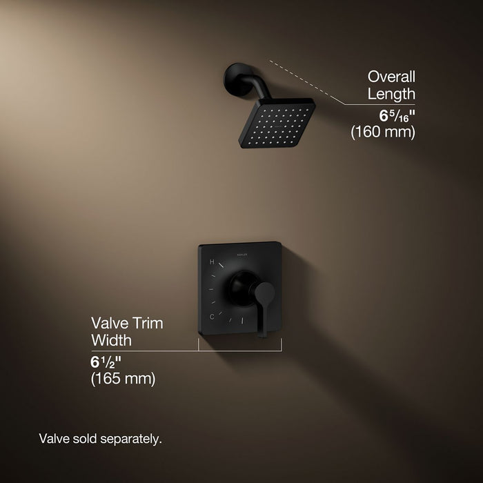 3/4 view of product with dimensions