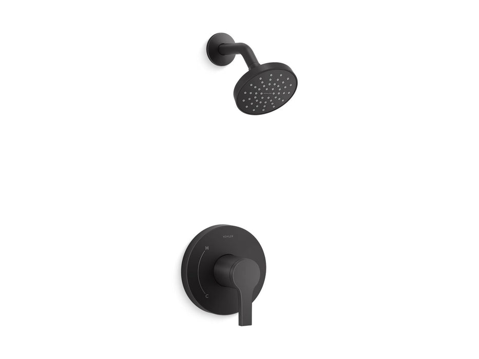 KOHLER K-TS35321-4Y Elate Rite-Temp shower trim kit, 2.5 gpm, matte black