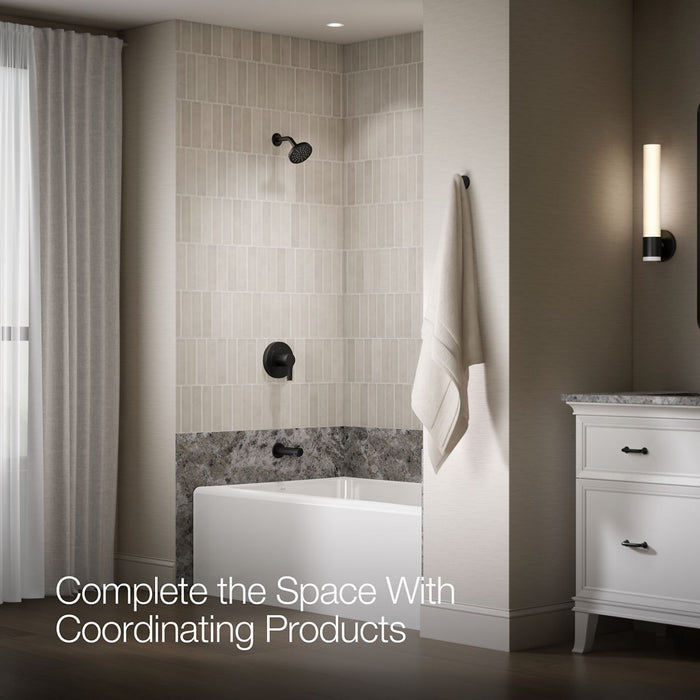 KOHLER K-TS35322-4Y Elate Rite-Temp bath and shower trim kit, 2.5 gpm, matte black - view 5