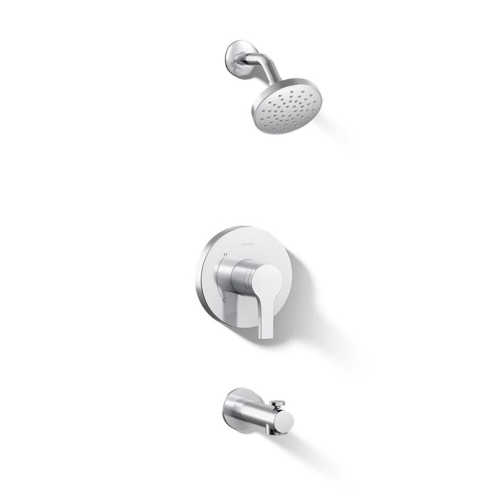 KOHLER K-TS35322-4Y Elate Rite-Temp bath and shower trim kit, 2.5 gpm, polished chrome - view 5