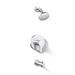 KOHLER K-TS35322-4Y Elate Rite-Temp bath and shower trim kit, 2.5 gpm, polished chrome - view 5