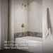 KOHLER K-TS35322-4Y Elate Rite-Temp bath and shower trim kit, 2.5 gpm, vibrant brushed moderne brass - view 4