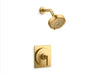 KOHLER K-TS35916-4Y Castia by Studio McGee Rite-Temp shower trim kit, 2.5 gpm, vibrant brushed moderne brass