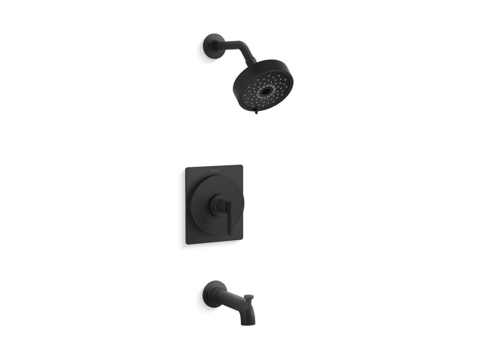 KOHLER K-TS35917-4Y Castia by Studio McGee Rite-Temp bath and shower trim kit, 2.5 gpm, matte black