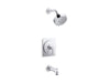 KOHLER K-TS35917-4Y Castia by Studio McGee Rite-Temp bath and shower trim kit, 2.5 gpm, polished chrome
