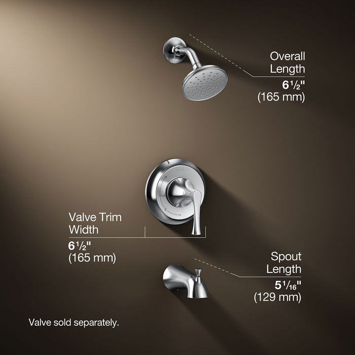 3/4 view of product with dimensions