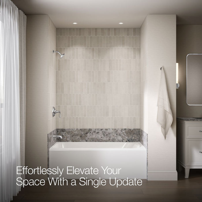 Up to 2 walls & multiple product categories visible, 1-point perspective