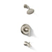 KOHLER K-TS35937-4G Buckley Bath and Shower Trim Kit, 1.75 GPM, Vibrant Brushed Nickel - 3/4 view of product