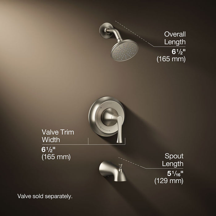 3/4 view of product with dimensions