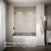 Up to 2 walls & multiple product categories visible, 1-point perspective