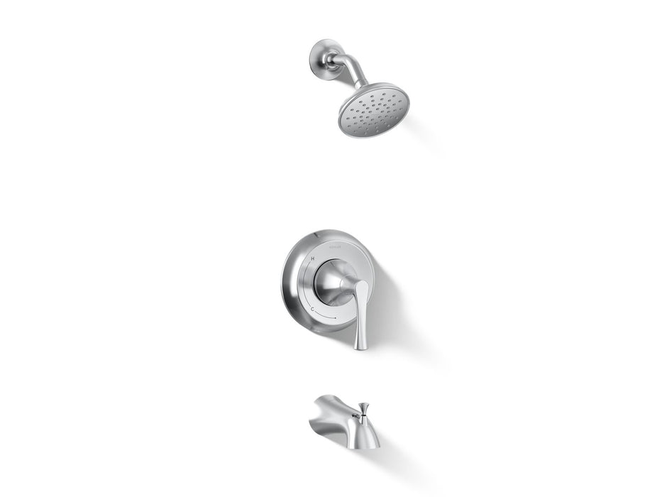 KOHLER K-TS35937-4Y Buckley Rite-Temp® Bath and Shower Trim Kit, 2.5 GPM, Polished Chrome - 3/4 view of product