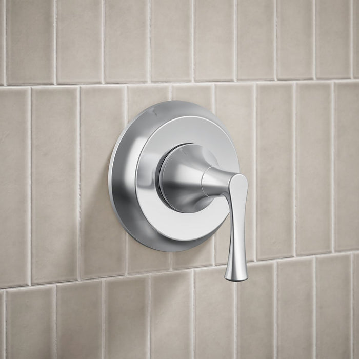 KOHLER K-TS35938-4Y Buckley Rite-Temp® Shower Trim Kit, 2.5 GPM, Polished Chrome - Shows close up detail of product in room