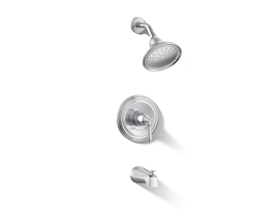 KOHLER K-TS395-4SG Devonshire Rite-Temp bath and shower trim kit, 1.75 gpm, slip-fit spout