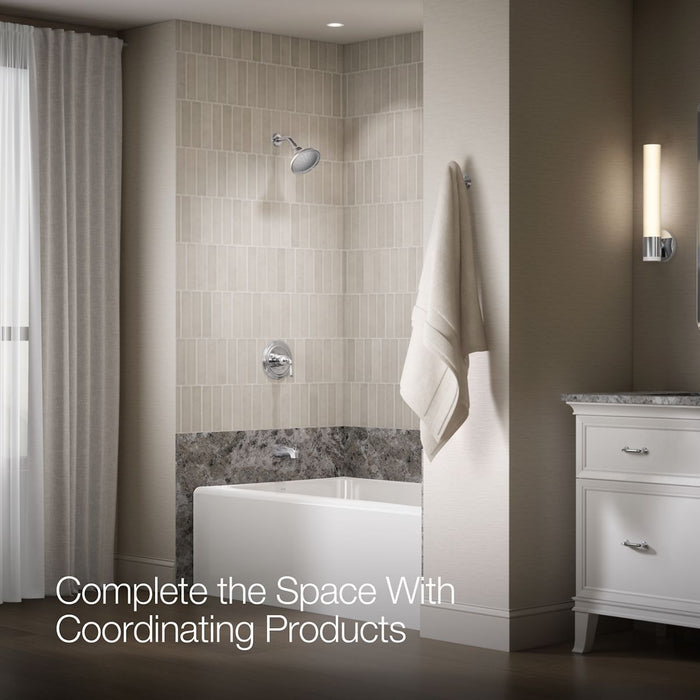 KOHLER K-TS395-4SG Devonshire Rite-Temp bath and shower trim kit, 1.75 gpm, slip-fit spout