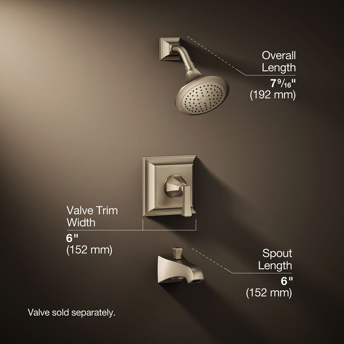 3/4 view of product with dimensions