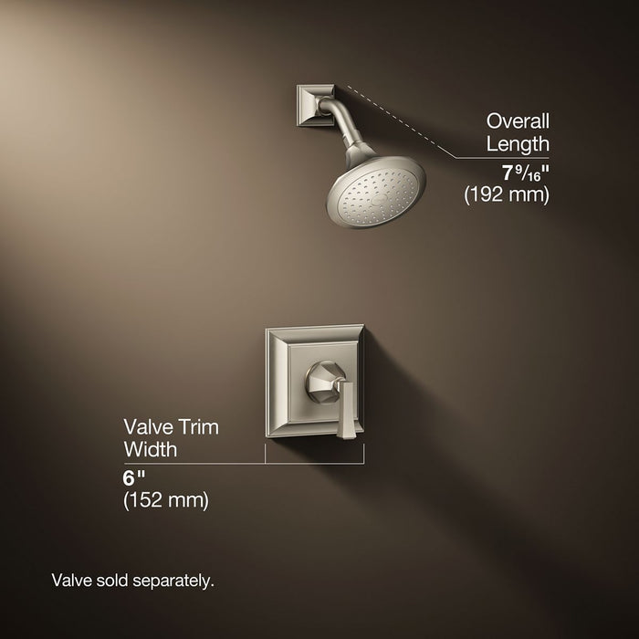 3/4 view of product with dimensions