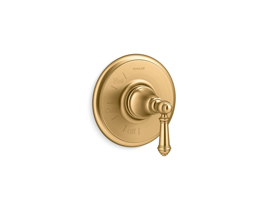 KOHLER K-TS72767-4 Artifacts Rite-Temp valve trim with lever handle